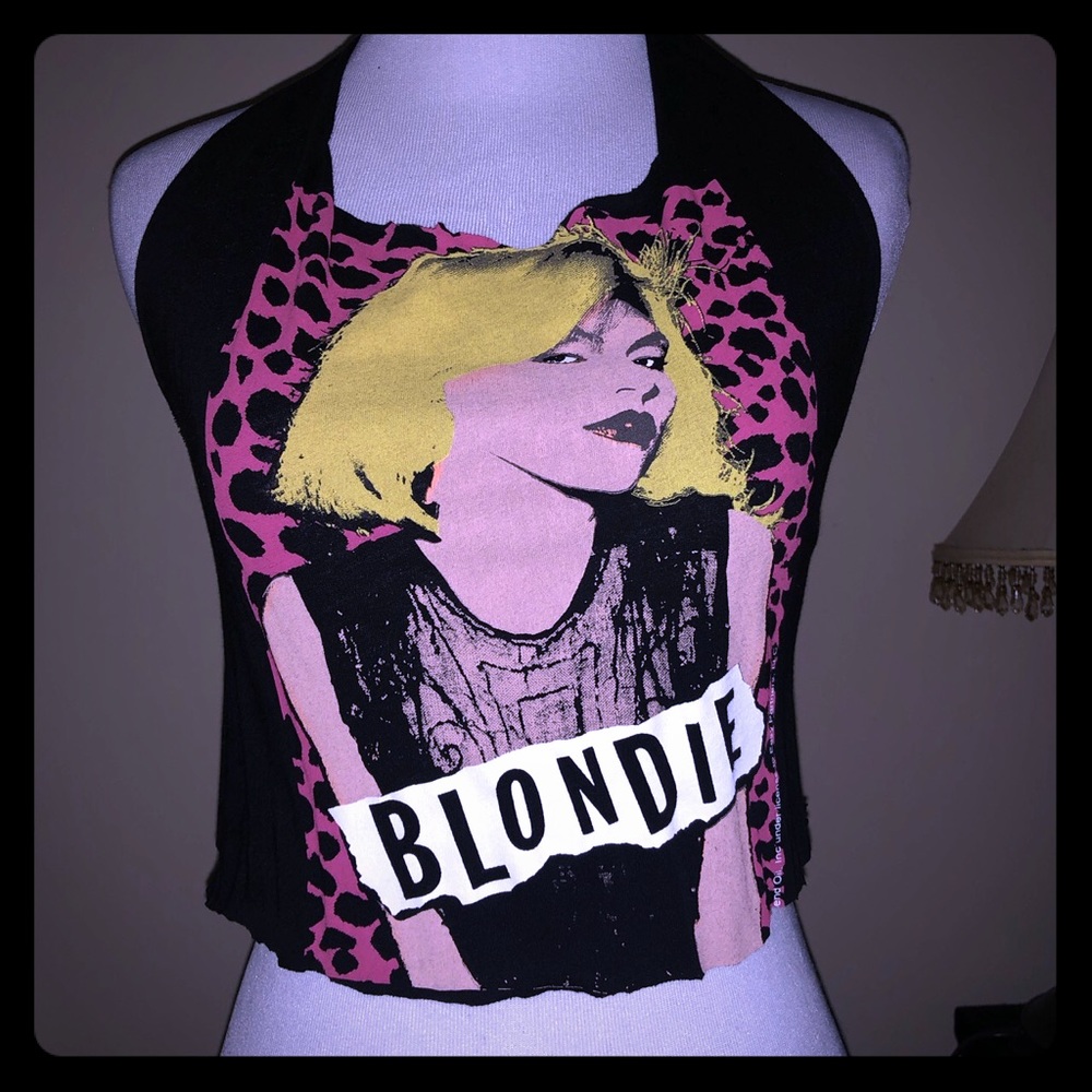 Blondie diy halter crop top
